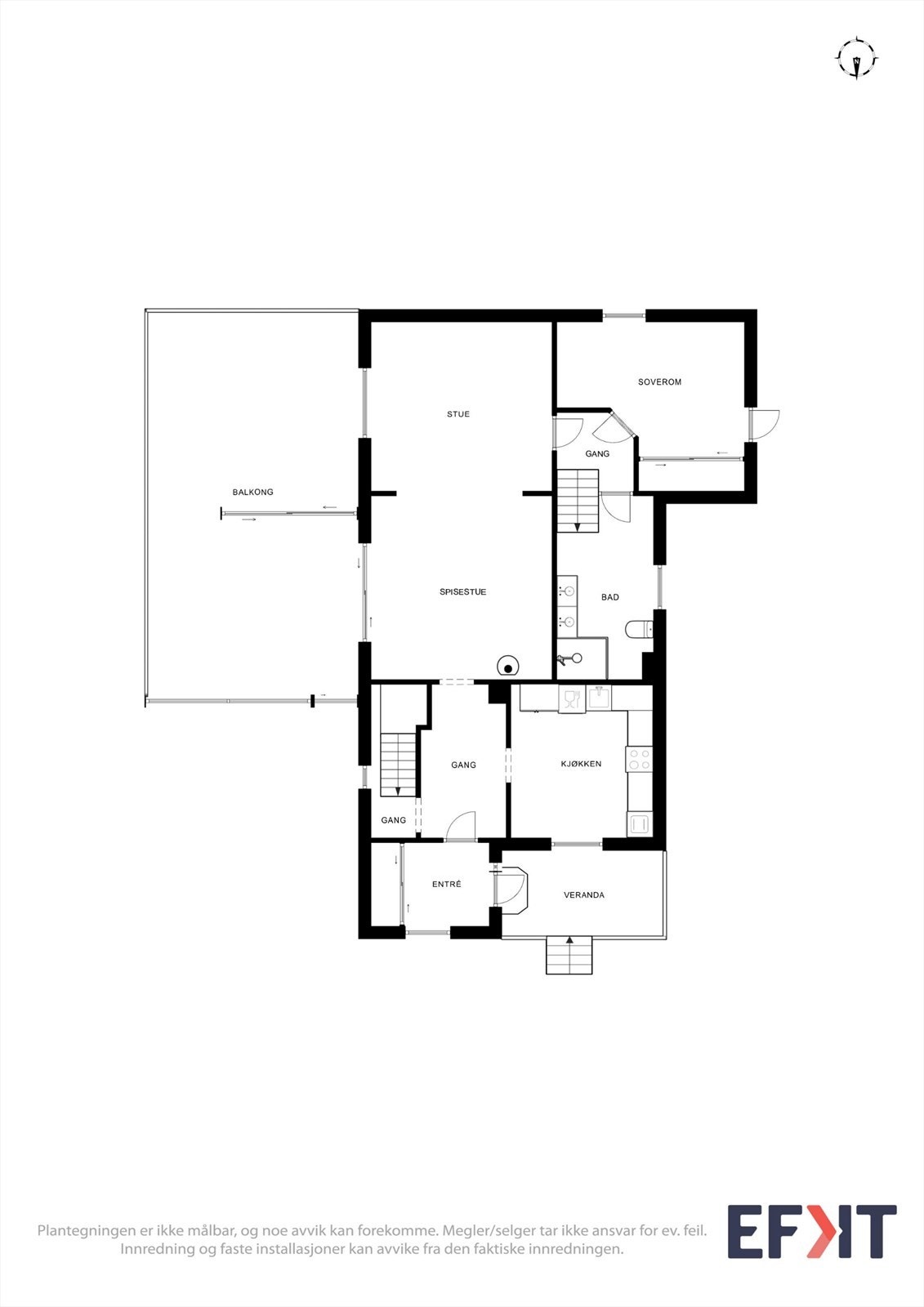 Plantegning - 1. etg. Galleribilde