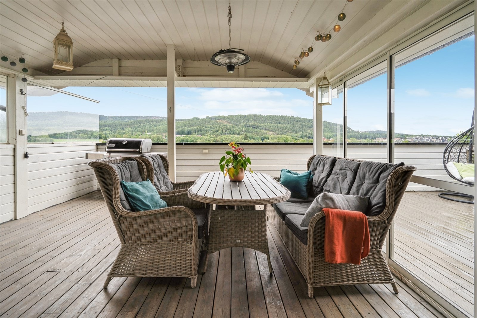 Terrassen er delvis overbygget Galleribilde
