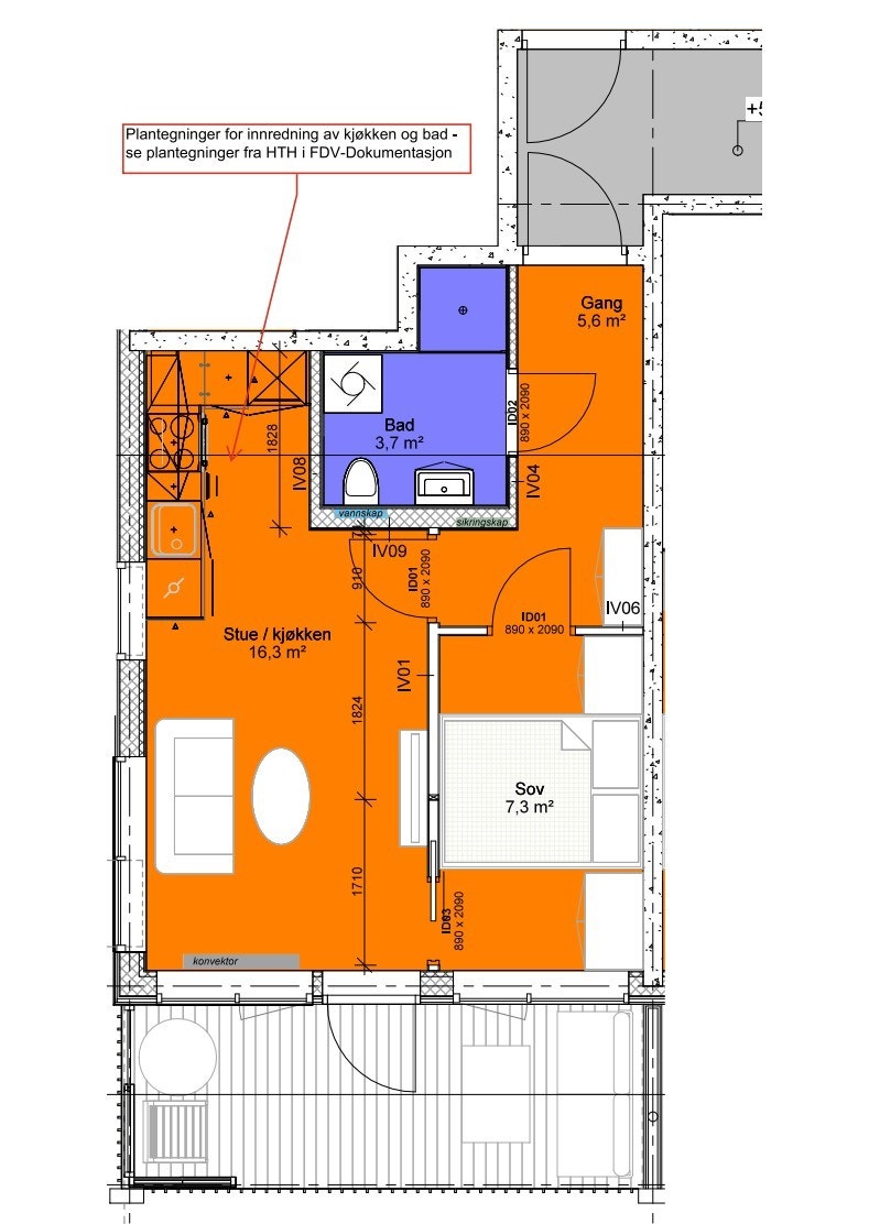 Plantegning Galleribilde