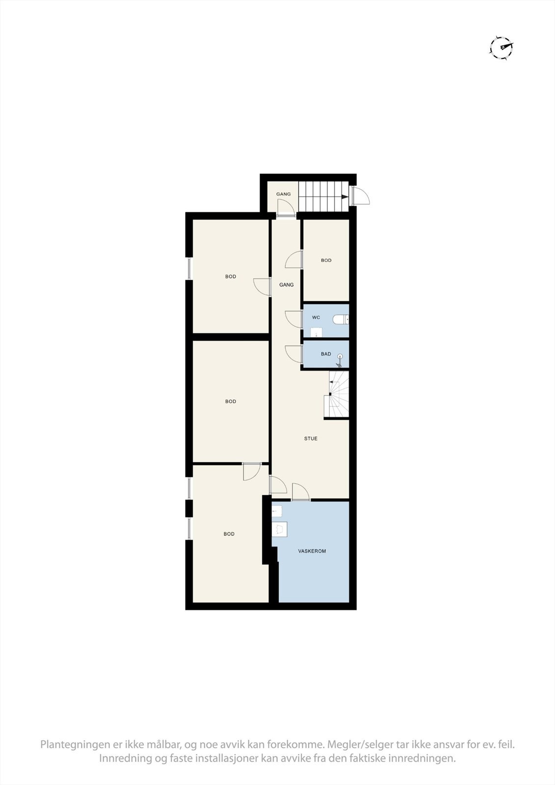 Plantegning kjelleretasje Galleribilde