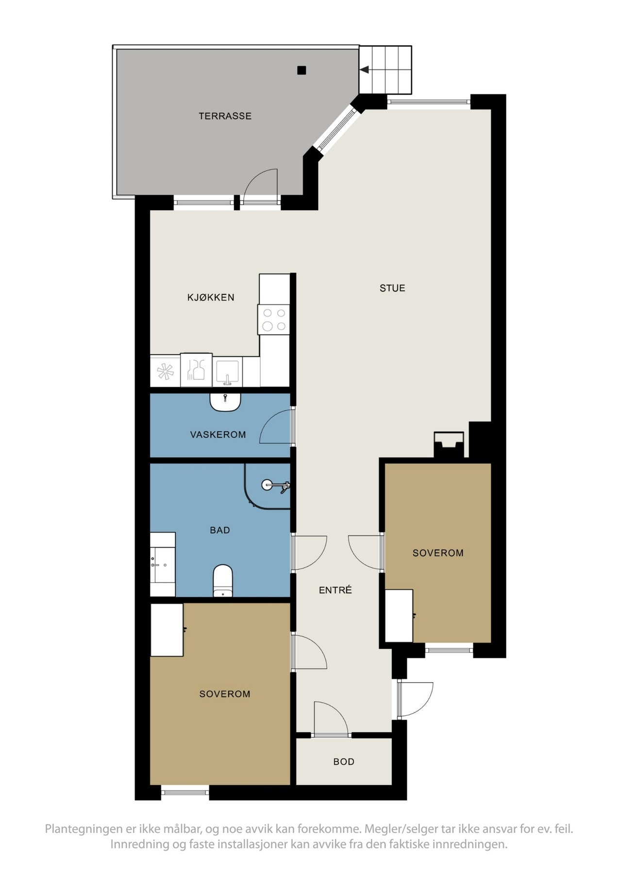 Plantegning 1. etasje. Galleribilde