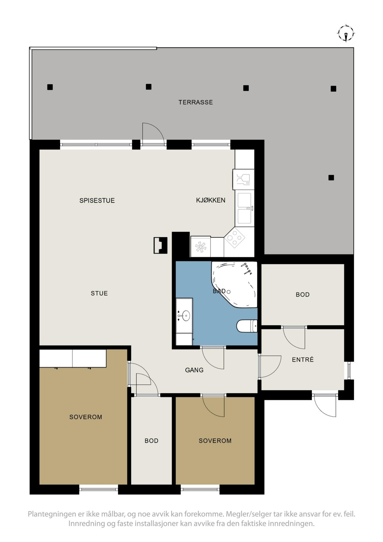 Plantegning 1.etasje Galleribilde