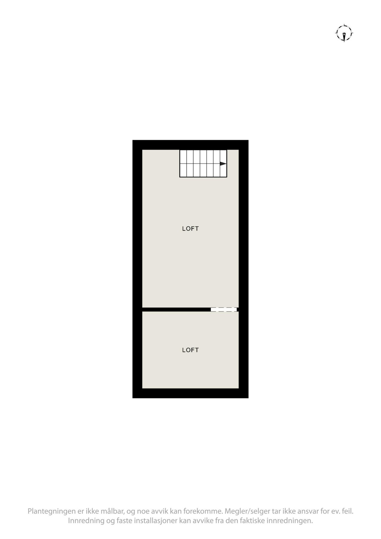 Plantegning garasje loft Galleribilde