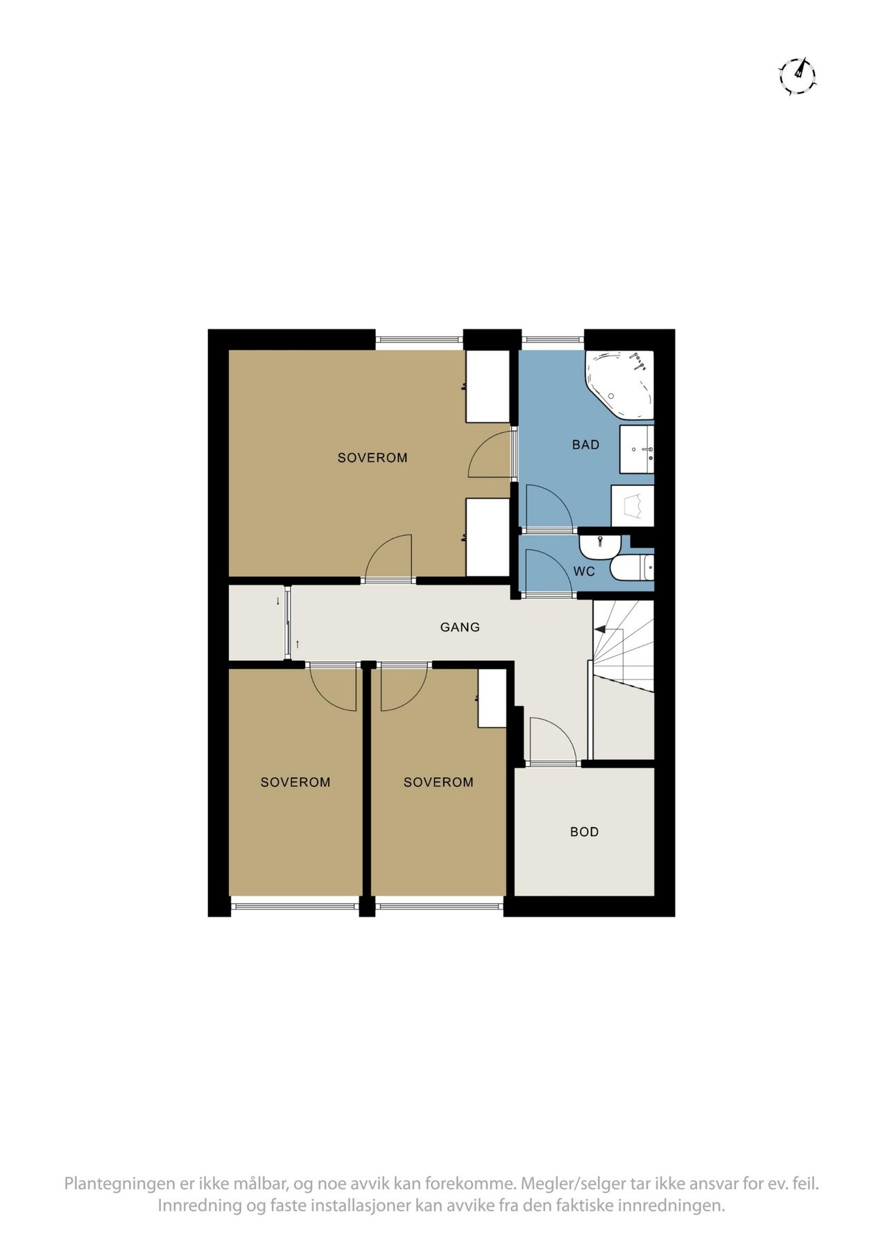 Plantegning 2. etasje Galleribilde