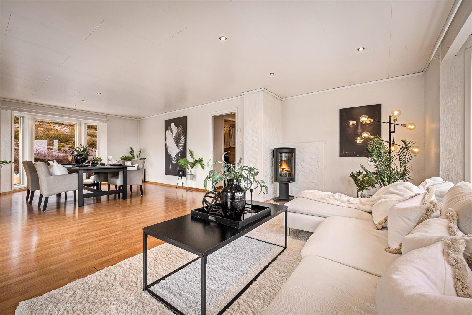 En imponerende stue på 41,4 m². Galleribilde