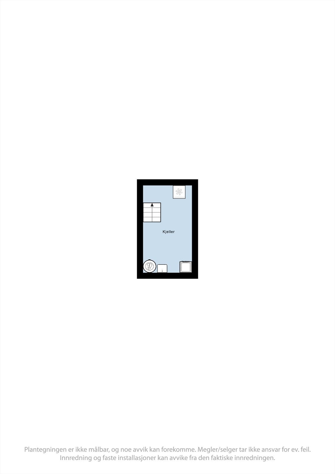 Plantegning kjeller. Galleribilde