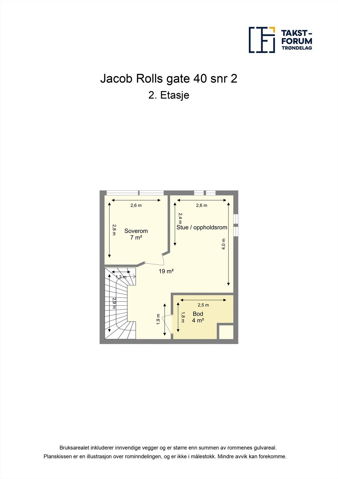 Planskisse 2.etasje Galleribilde