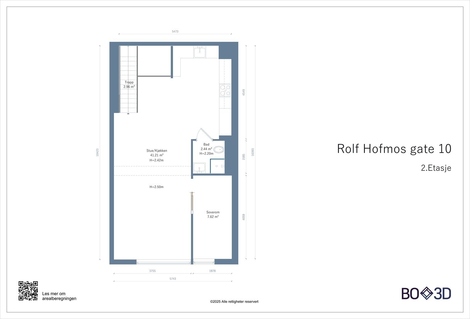 Plantegning 2. etasje Galleribilde