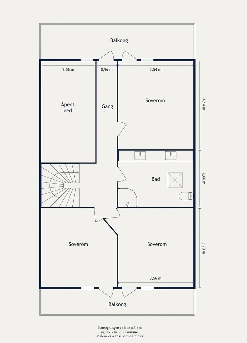 Plantegning 2. etasje Galleribilde