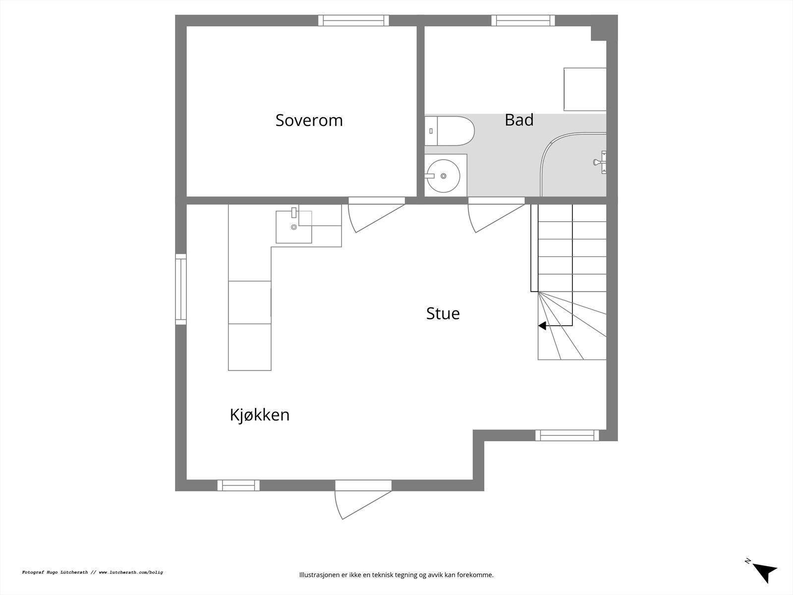 Plantegning. Galleribilde