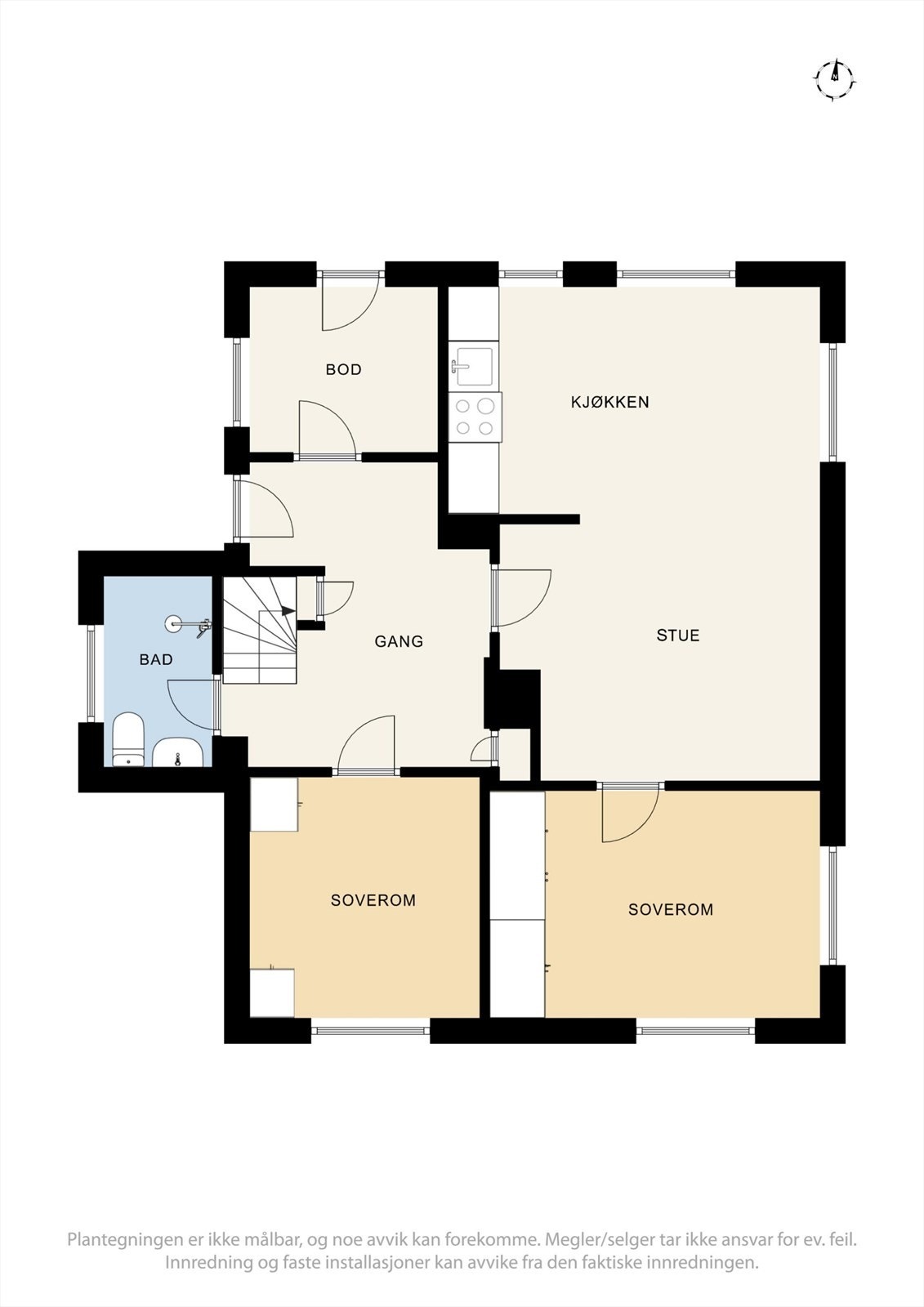 Plantegning kjeller/sokkel Galleribilde