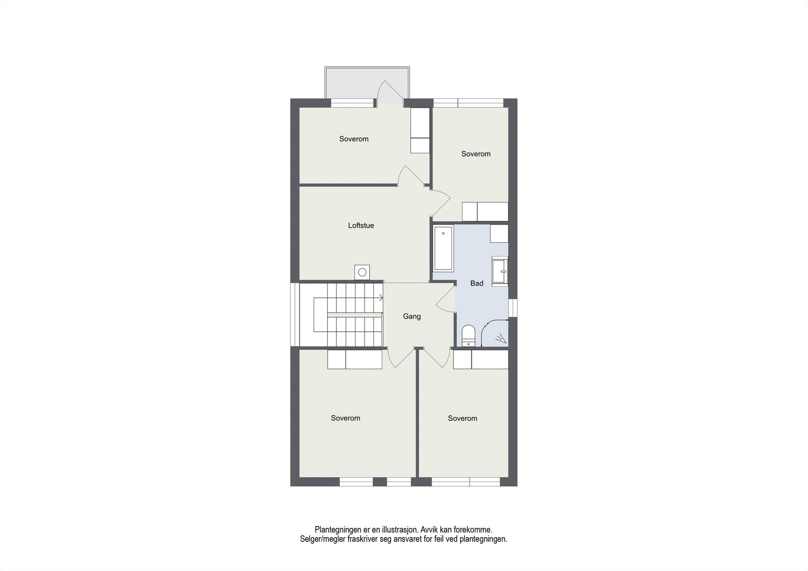 Plantegning 2.etg. Galleribilde