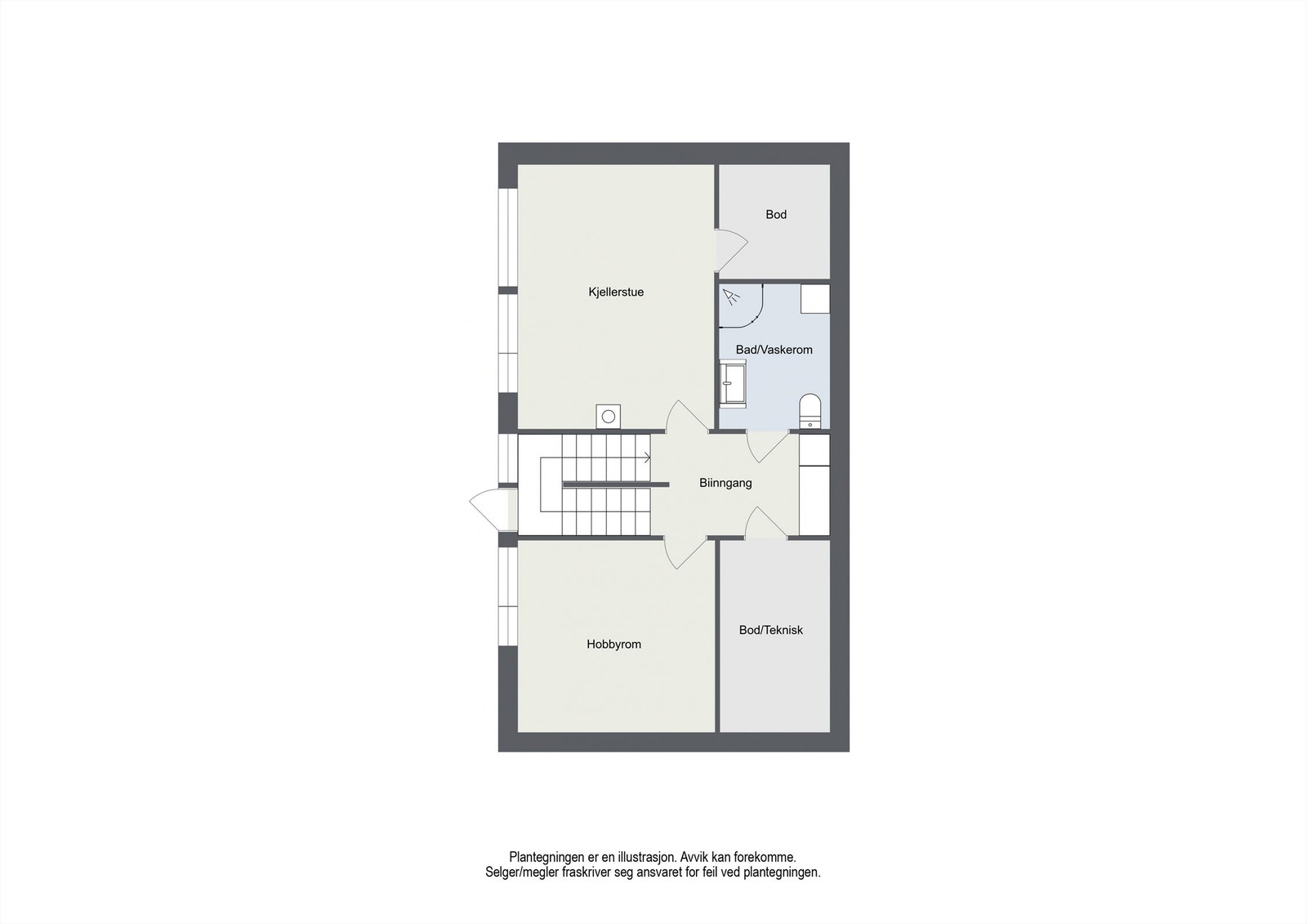 Plantegning U.etg. Galleribilde