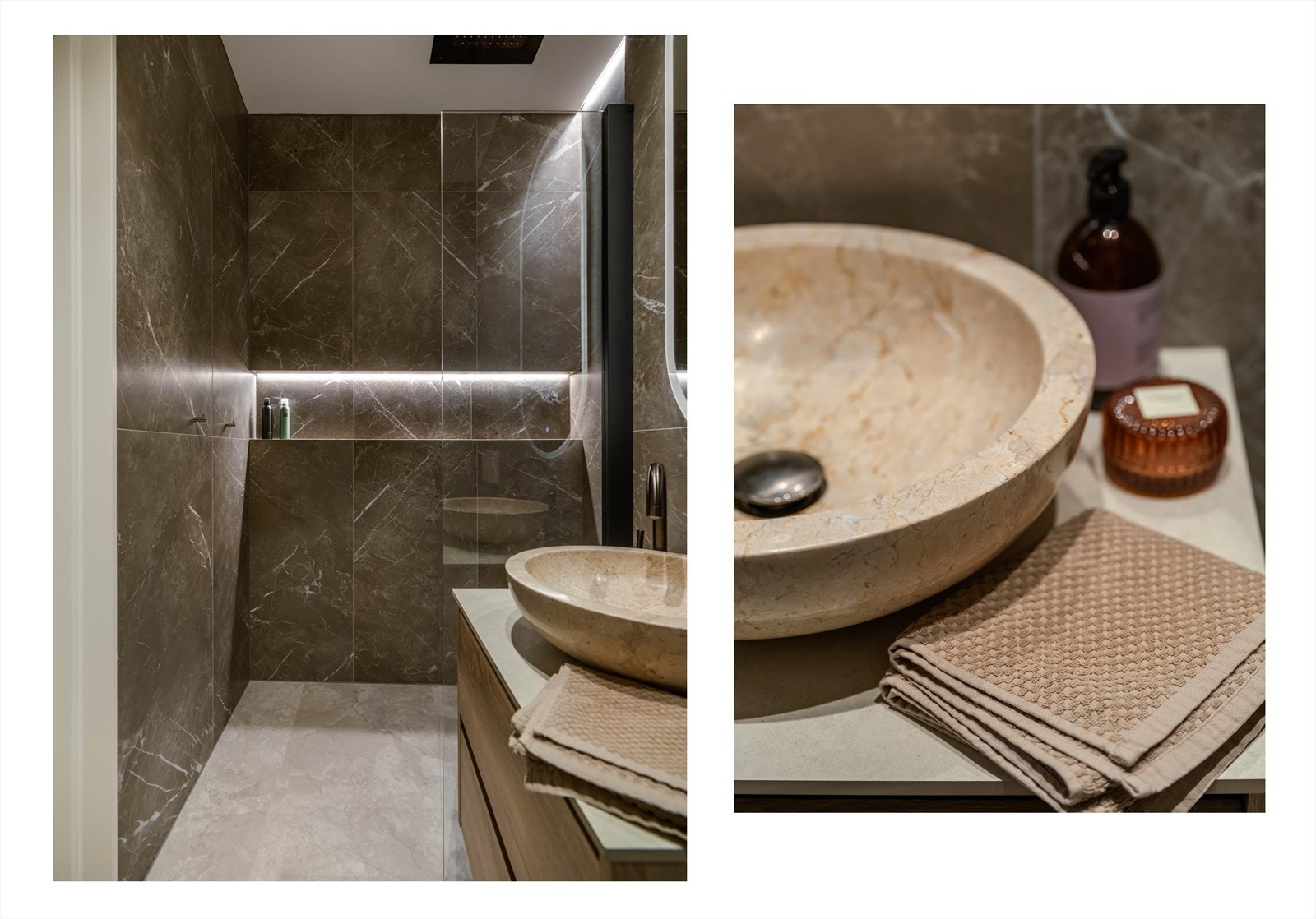 Badet har også svært elegante detaljer. Galleribilde