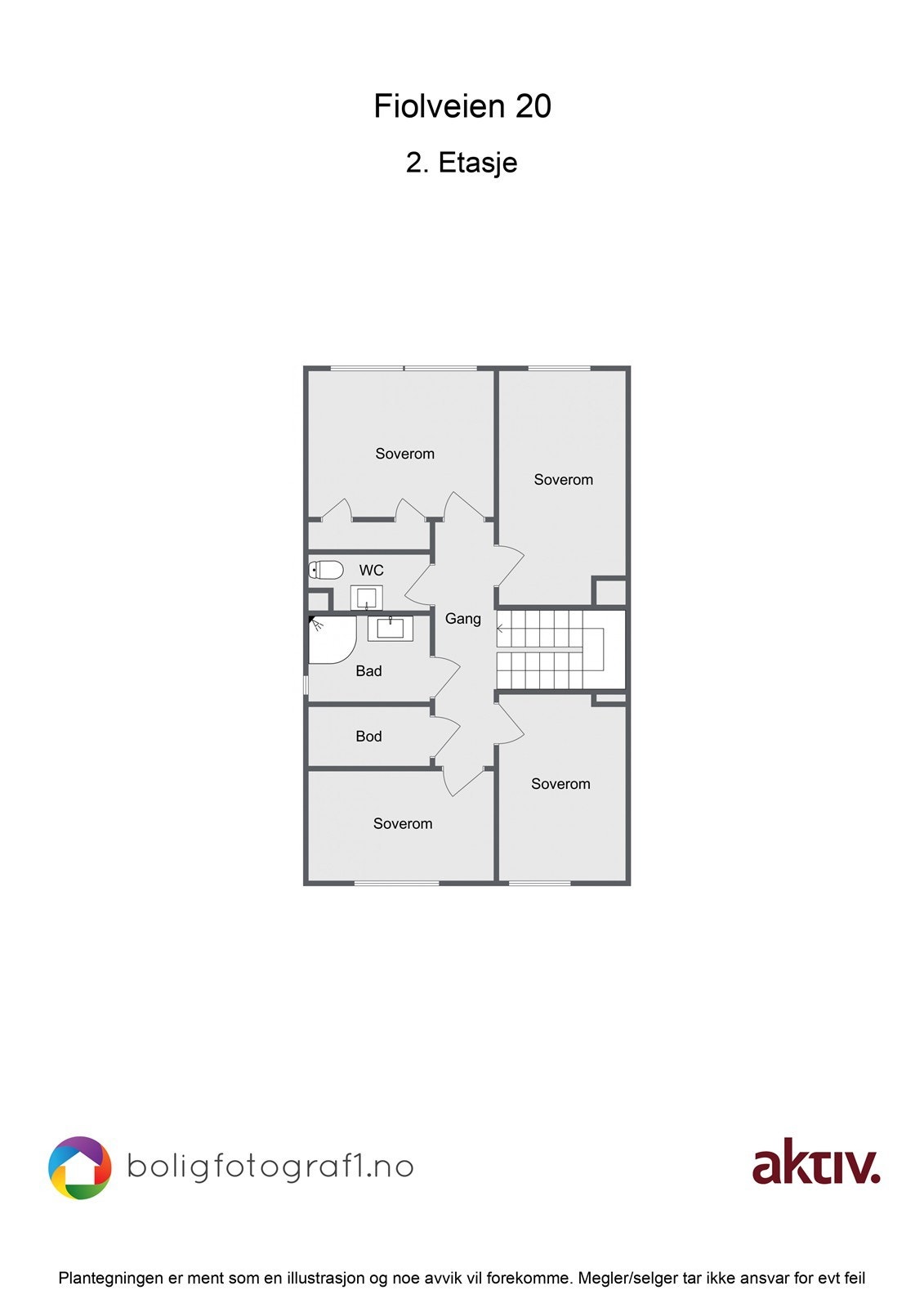 Plantegning, 2. etasje Galleribilde