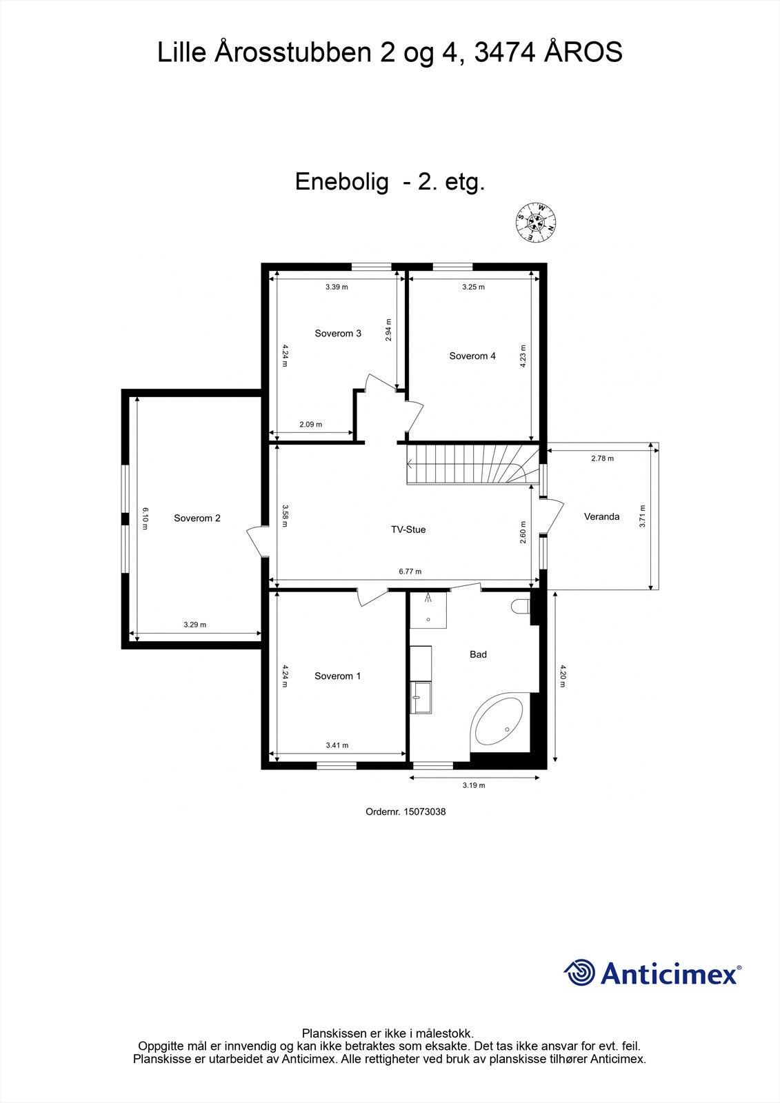 Plantegning 2.etg Galleribilde