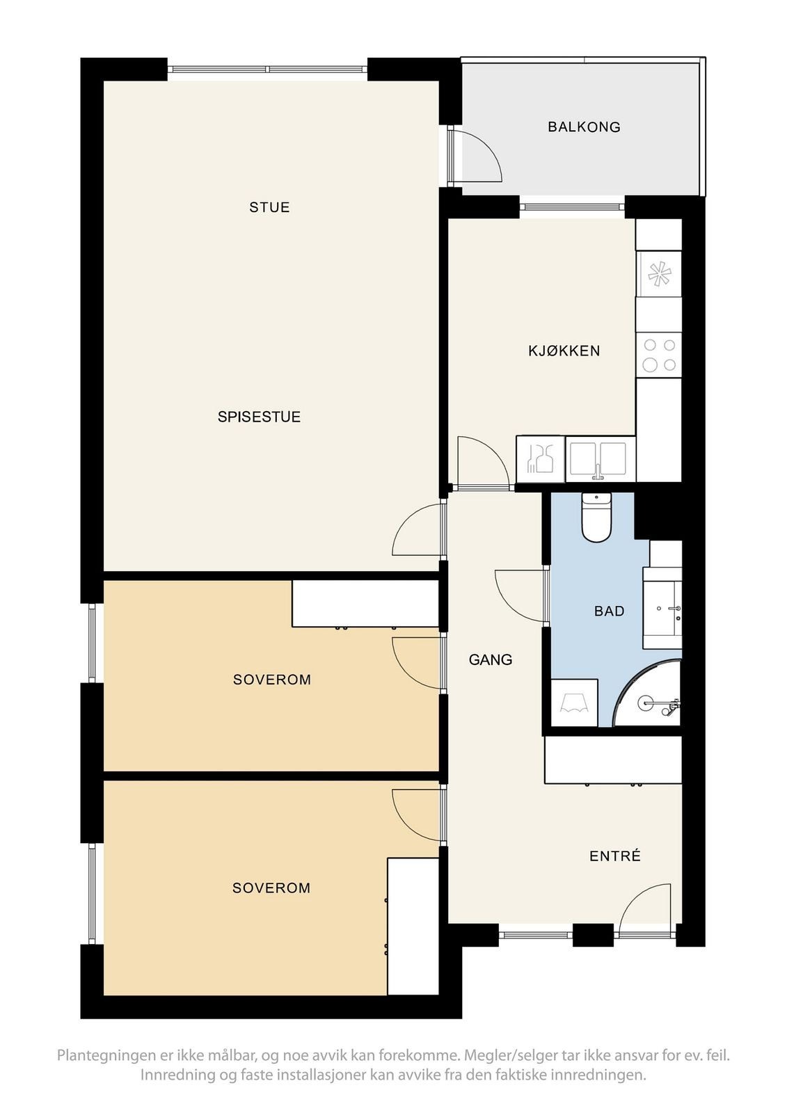 Sjøstrand 8 plantegning Galleribilde