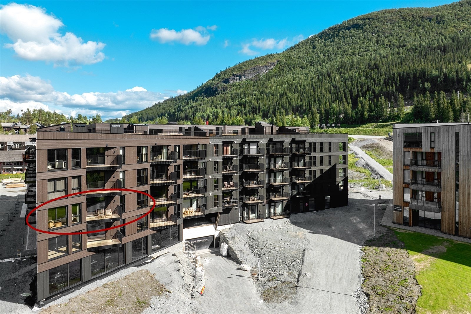 Leiligheten har en attraktiv plassering i 3. etasje Galleribilde