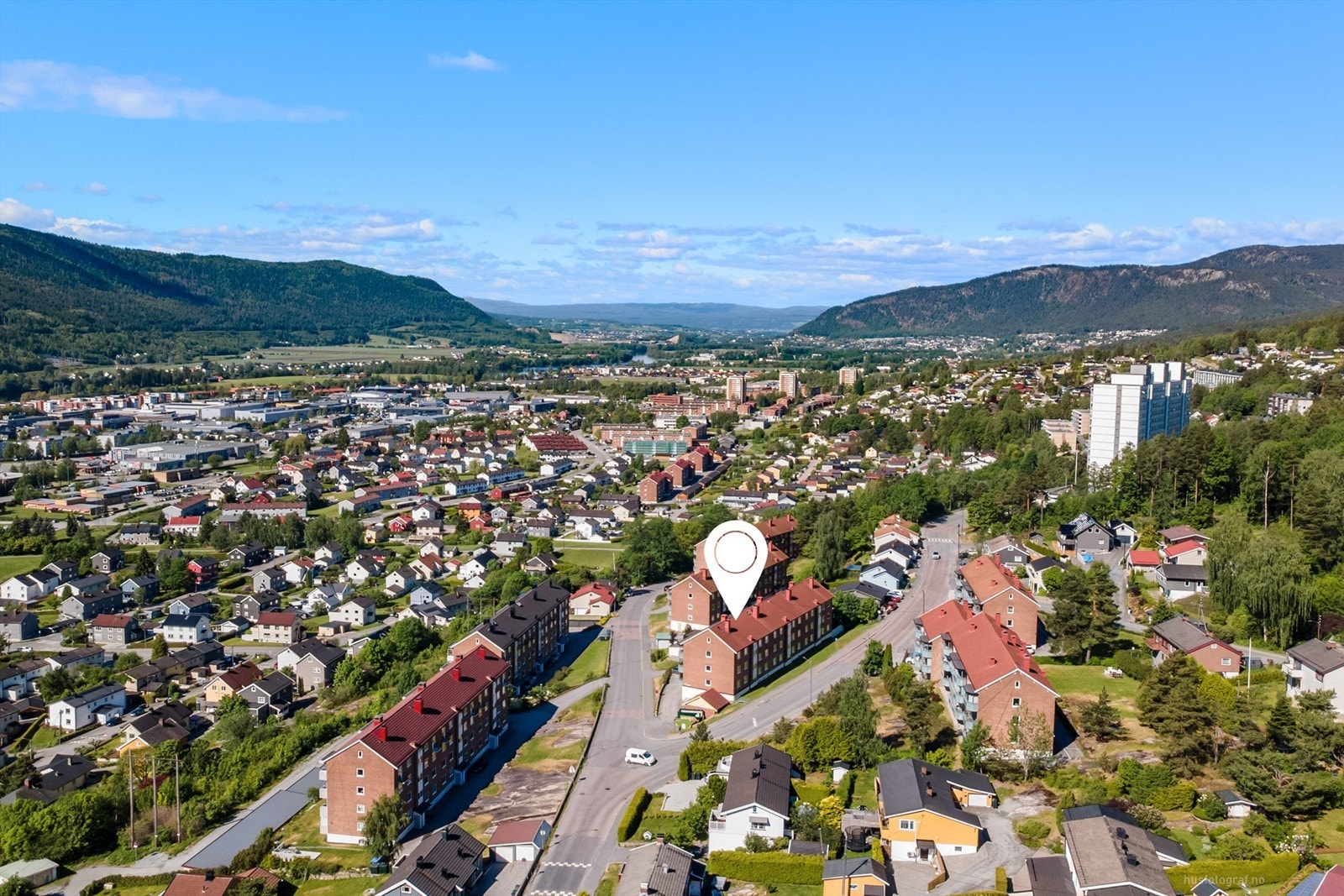 Gangavstand til barnehager, skoler og dagligvarebutikker Galleribilde