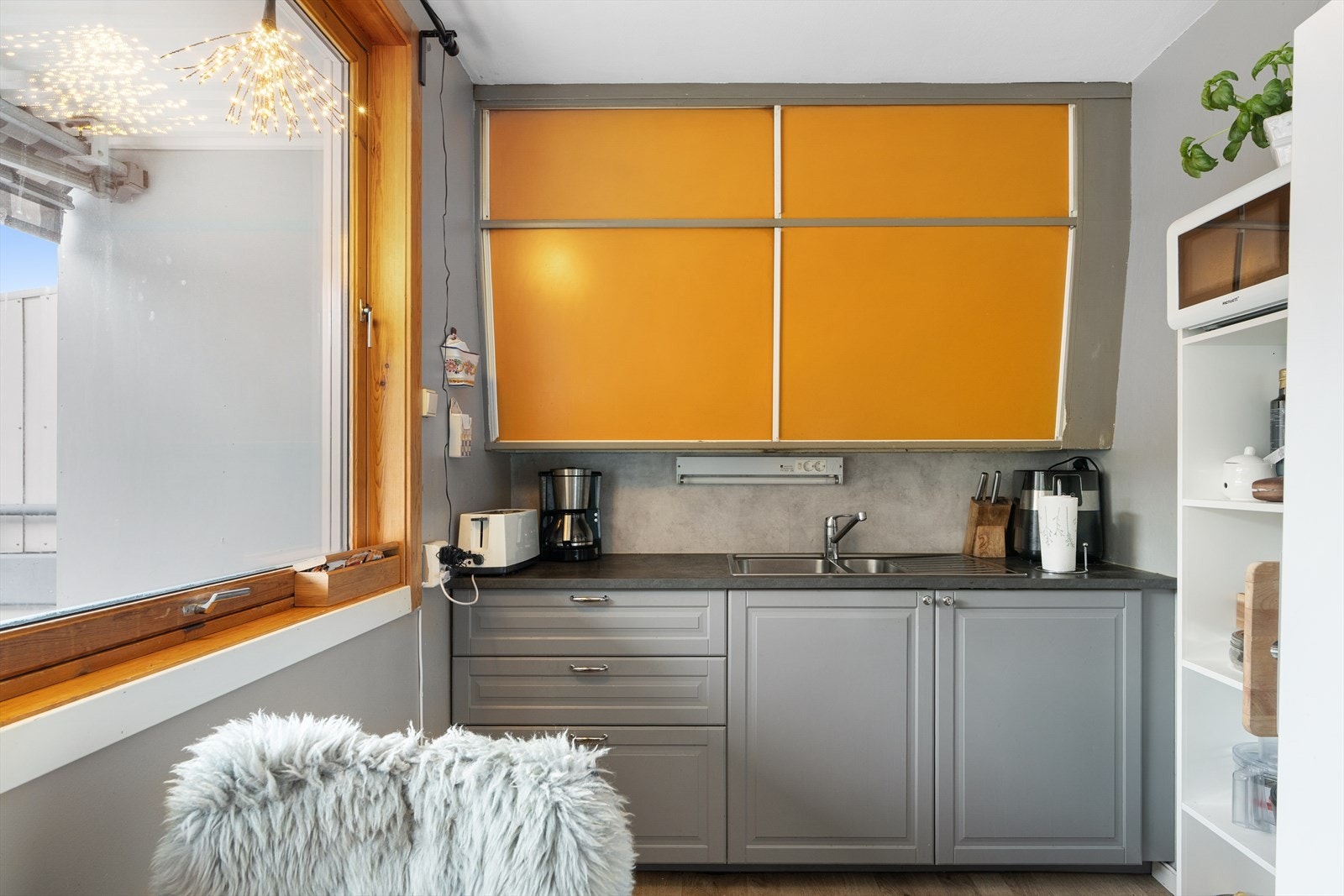 Kjøkkenet er på 9 kvm. Galleribilde