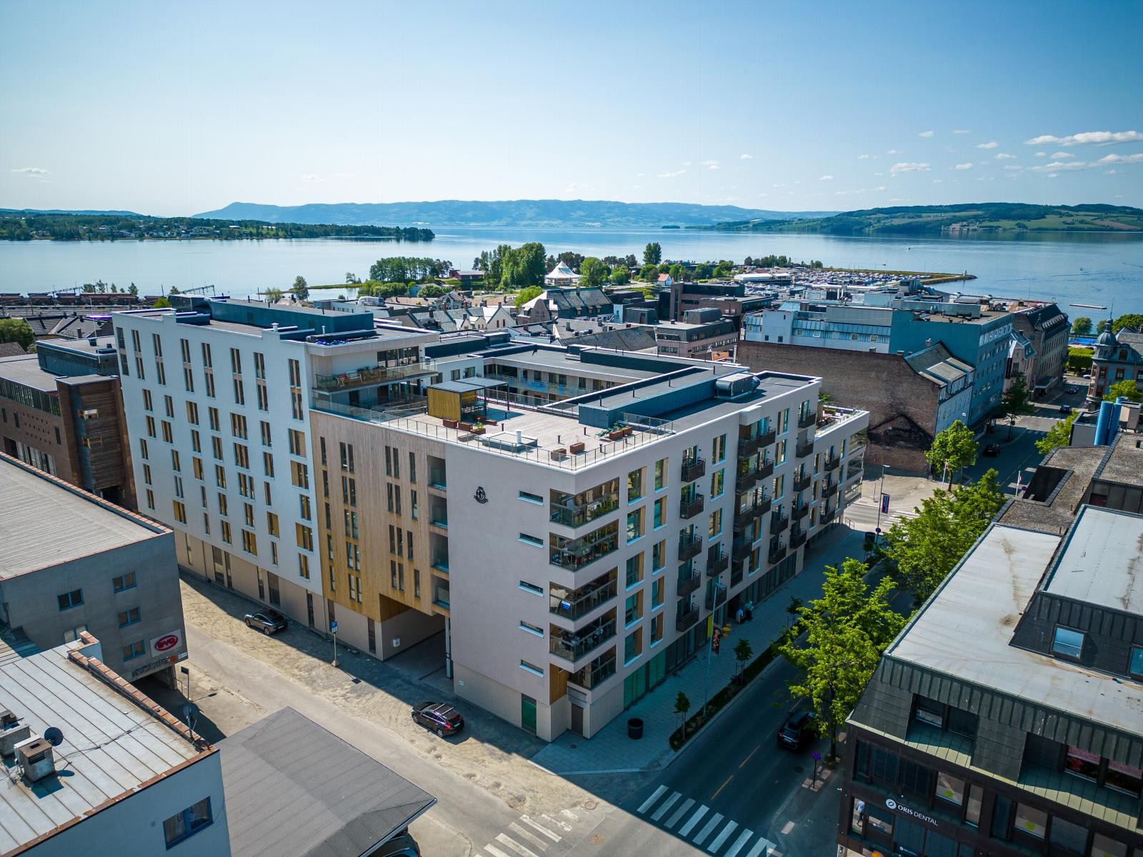 Dronebilde. Kort vei til Mjøsa! Galleribilde