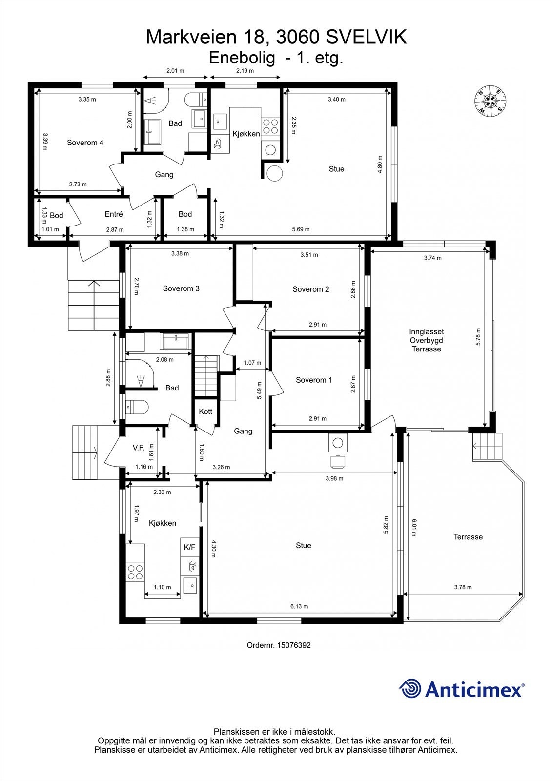 Plantegning - 1. etasje Galleribilde