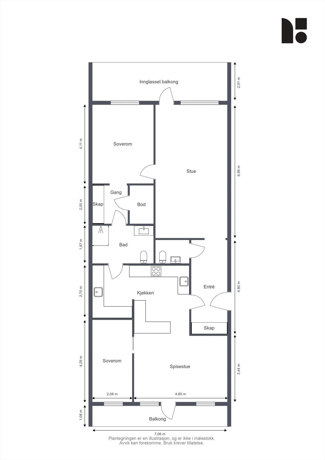 Plantegning Galleribilde