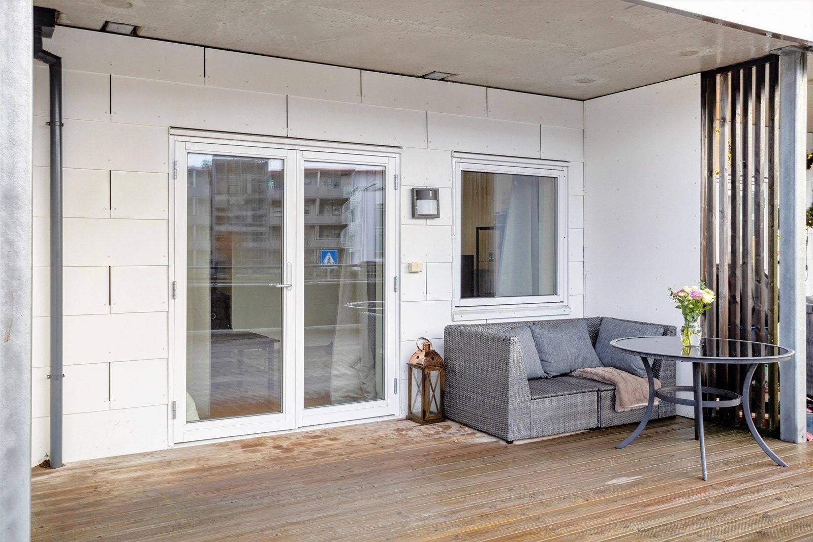 Fra stuen er det videre utgang til en flott balkong. Galleribilde