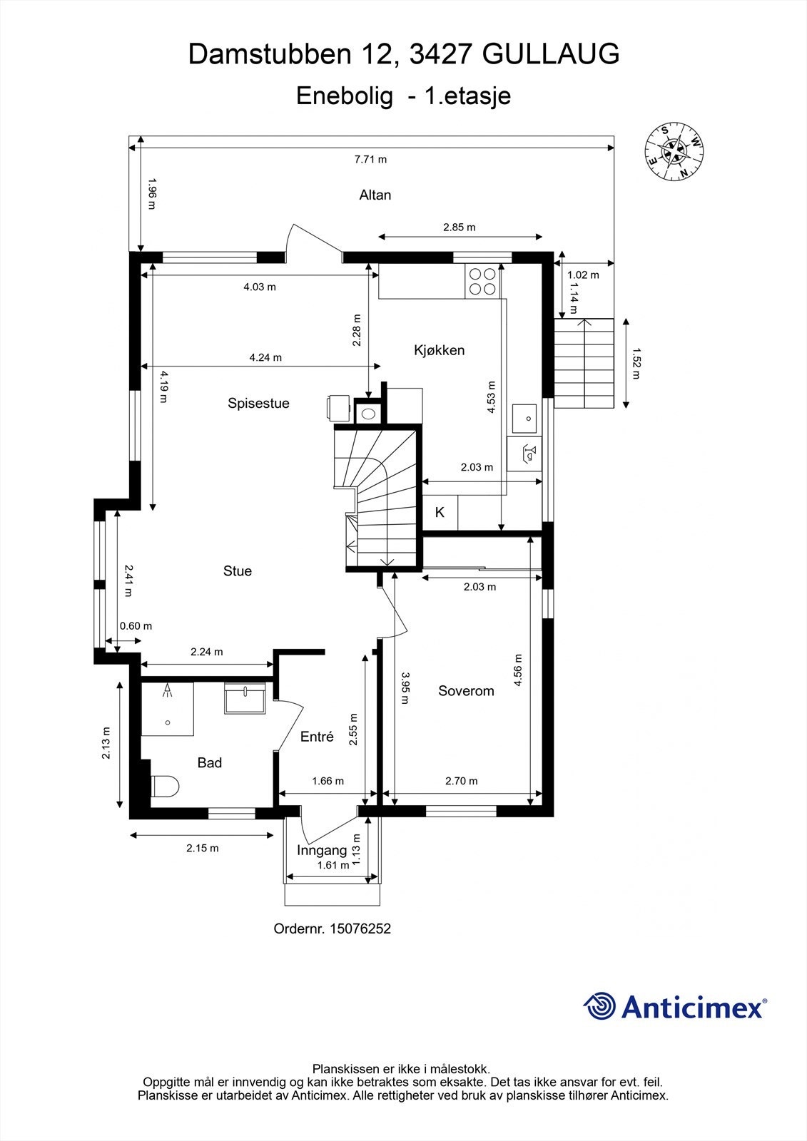 Plantegning - 1. etasje Galleribilde