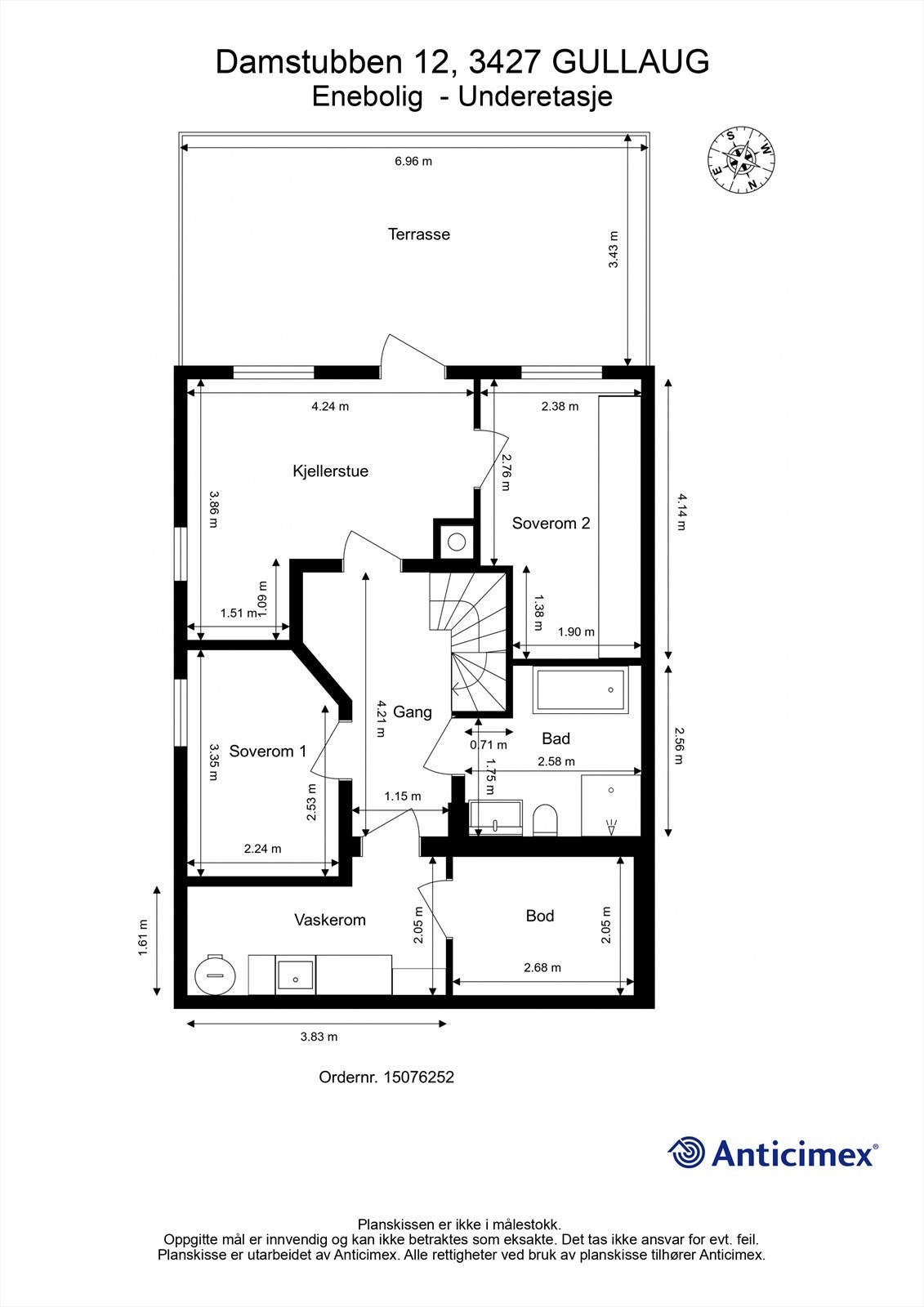 Plantegning - Underetasje Galleribilde