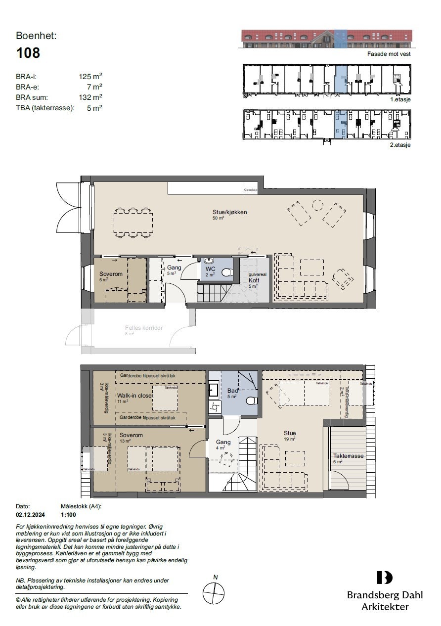 Plantegning H0108 Galleribilde