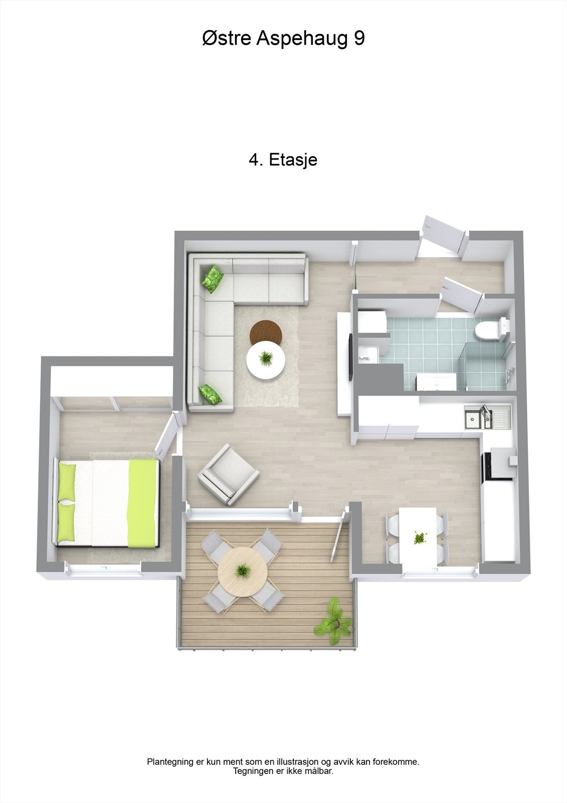 3 D plantegning Galleribilde