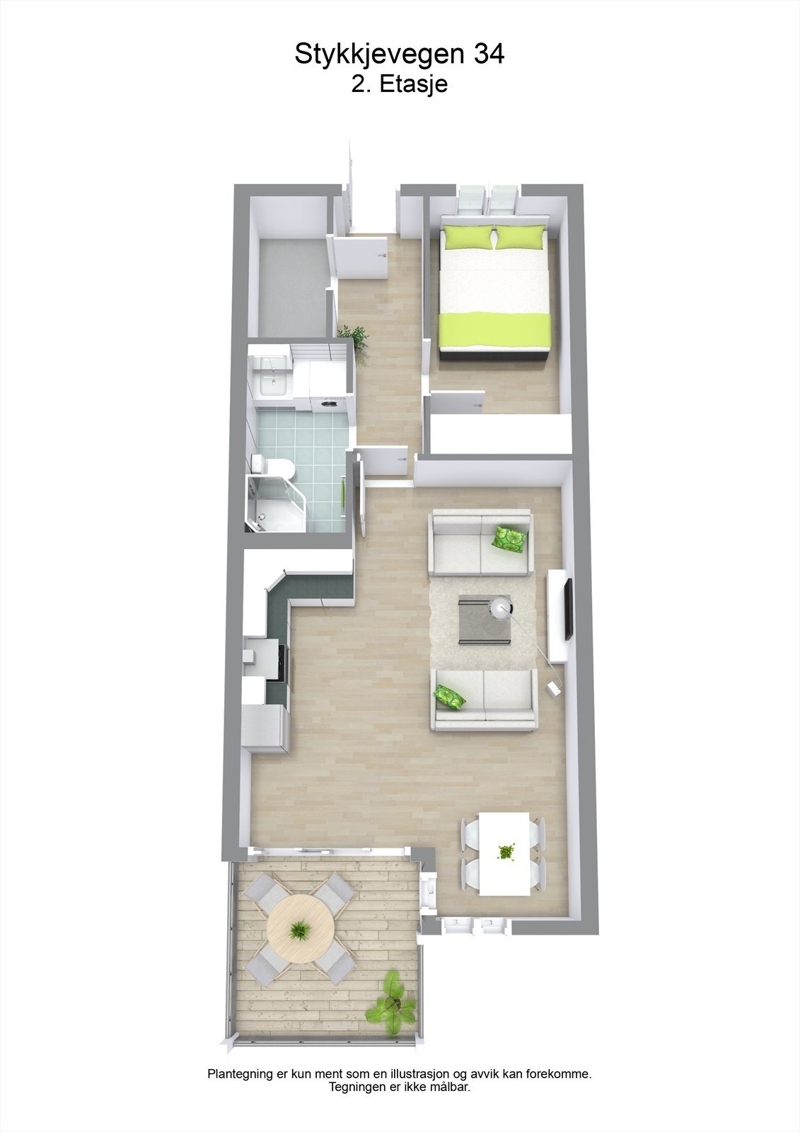 3 D plantegning Galleribilde