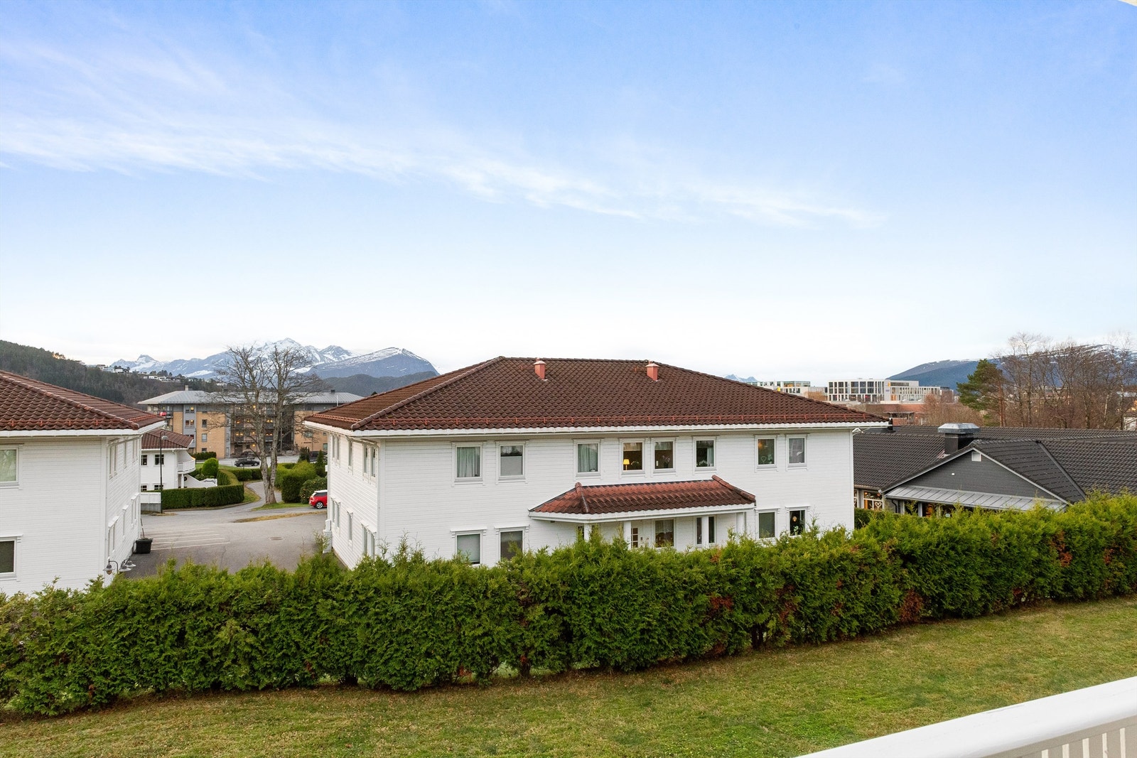 Utsikt fra balkongen Galleribilde