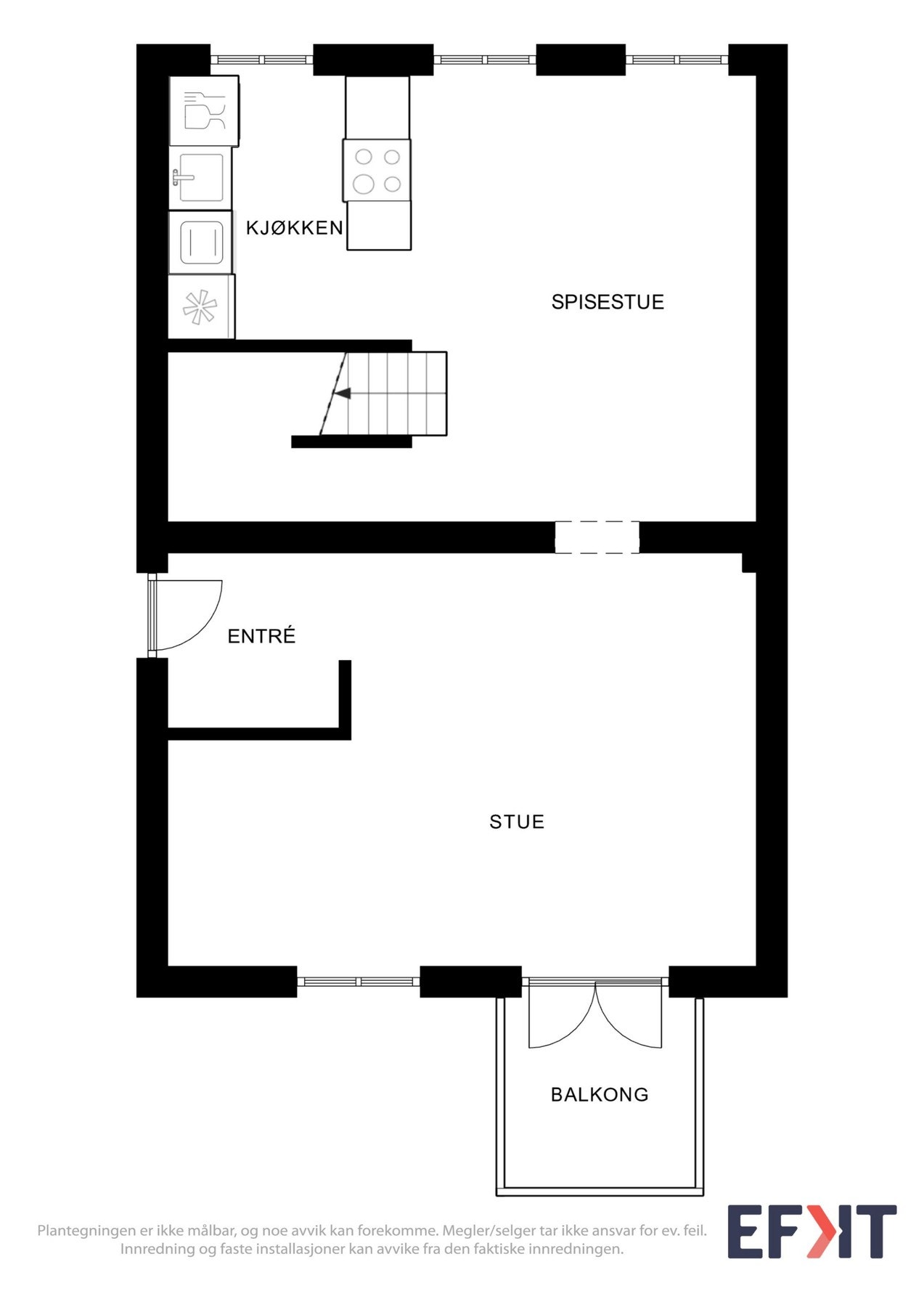 2D Plantegning - 3.etasje. Galleribilde