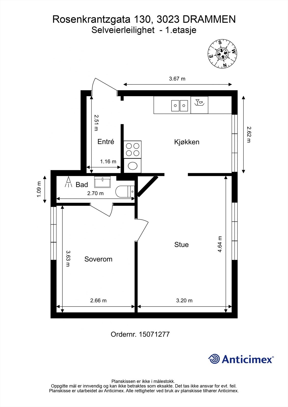 Plantegning - 1. etasje Galleribilde