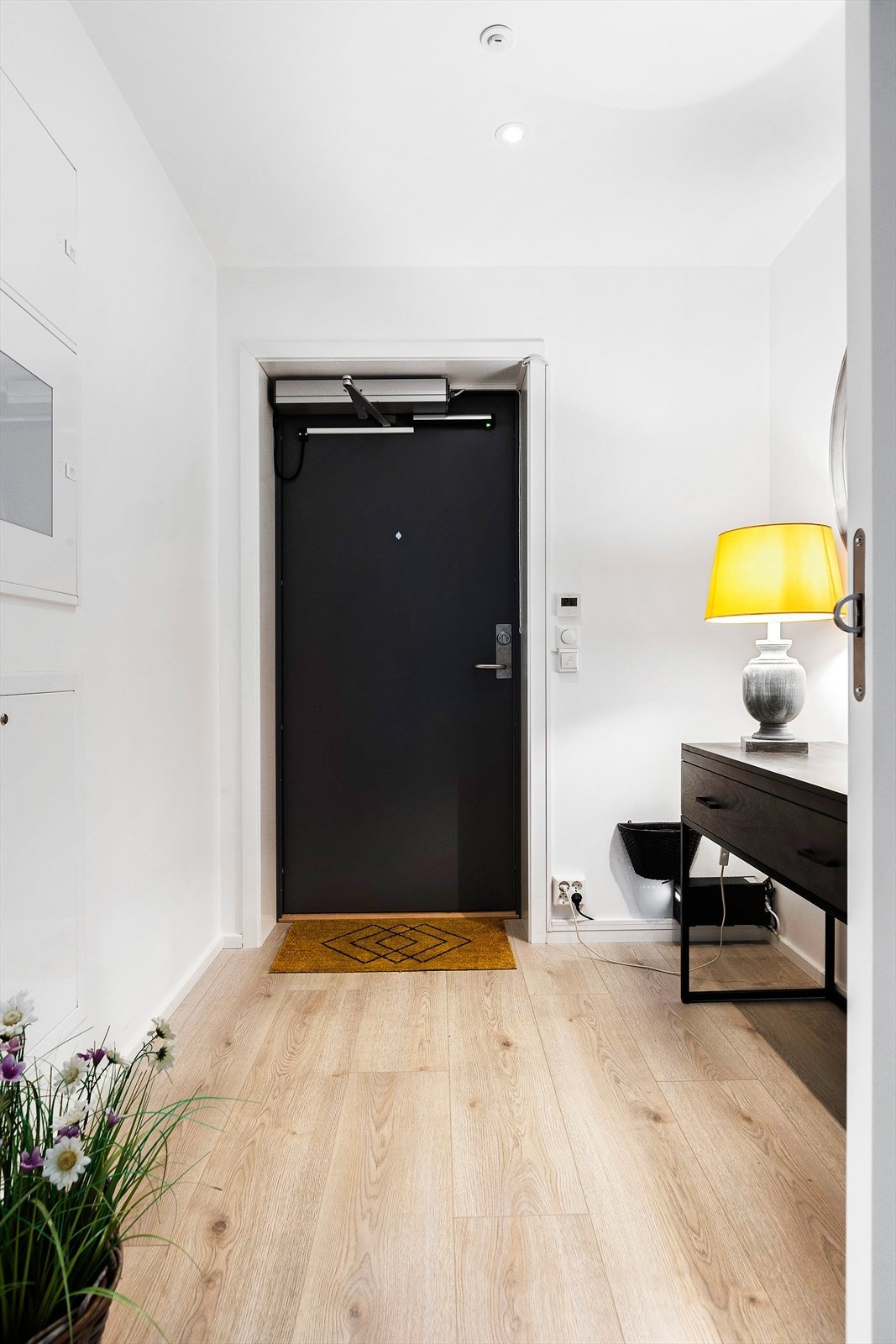 Velkommen inn, romslig entré med god plass til å henge fra seg yttertøy Galleribilde