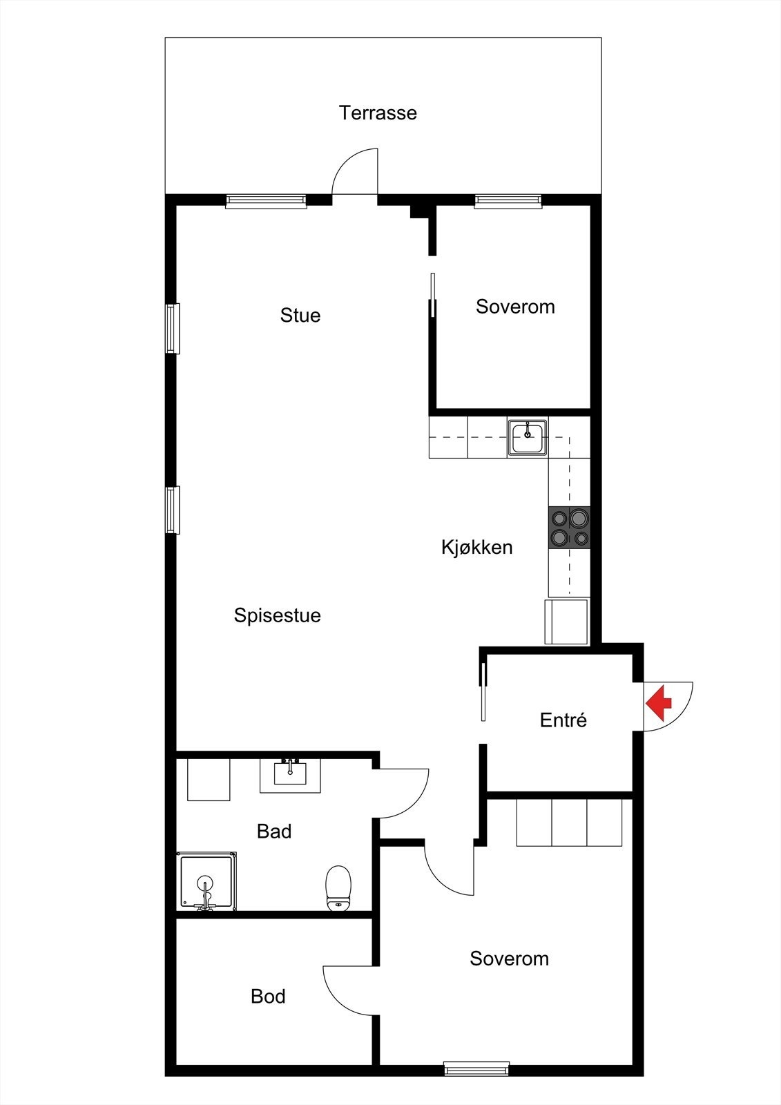 Plantegning Galleribilde