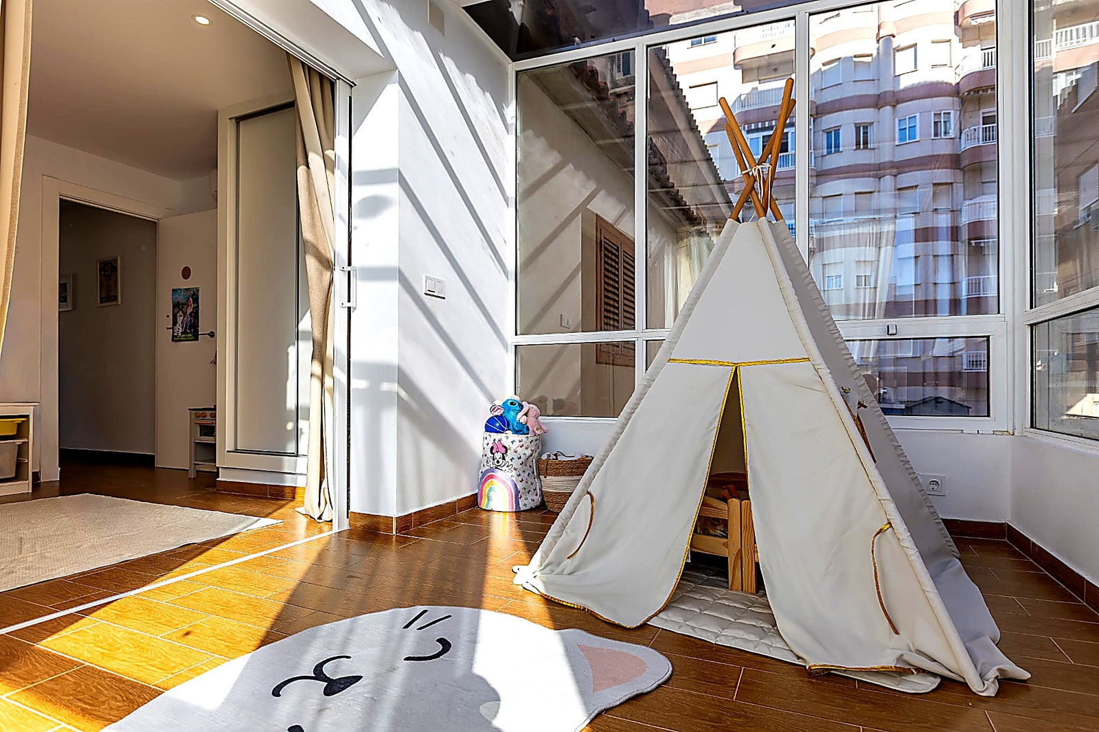 Innglasset terrasse Galleribilde