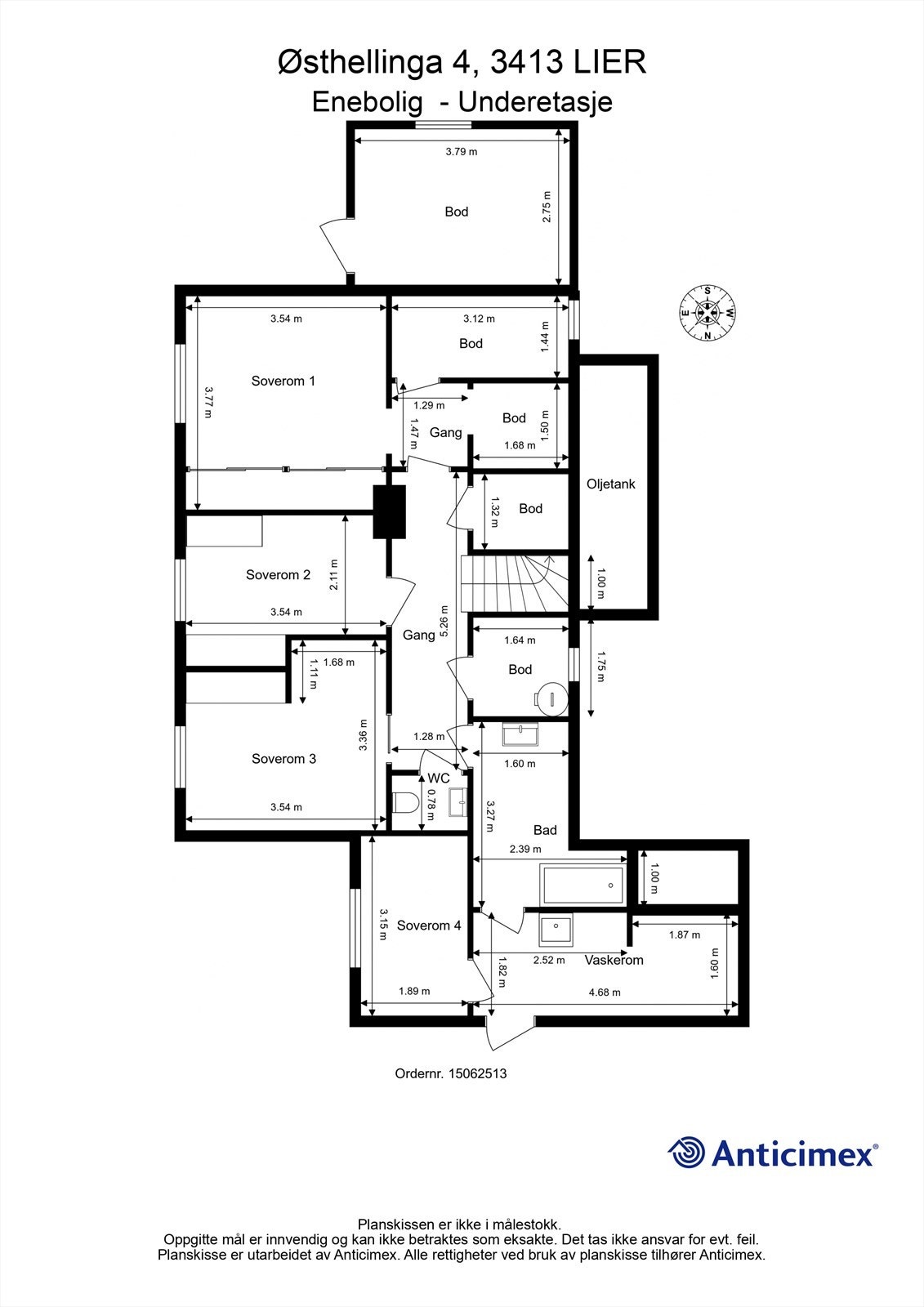 Plantegning underetasje Galleribilde