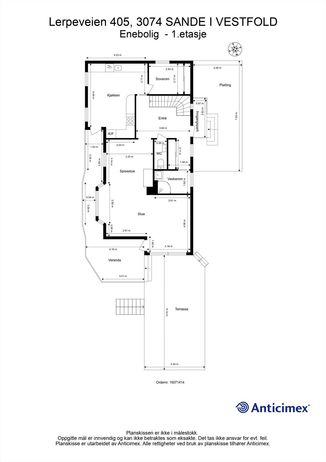 Plantegning - 1. etasje Galleribilde