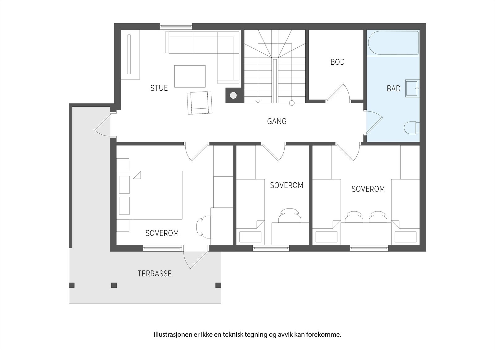 Plantegning - Underetasje Galleribilde