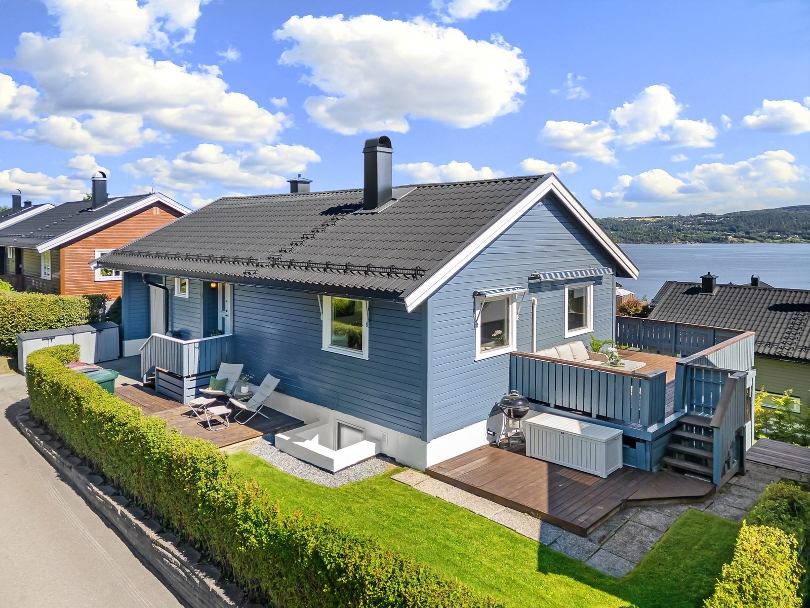 Pen og innbydende enebolig med 2 etasjer. Foto: Ole Thorgeir Solheim Thoresen Galleribilde