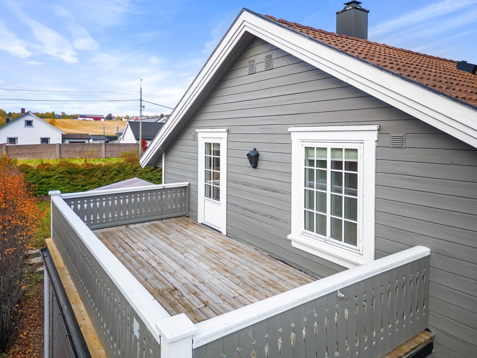 Sydvestvendt balkong på ca. 16 kvm Galleribilde