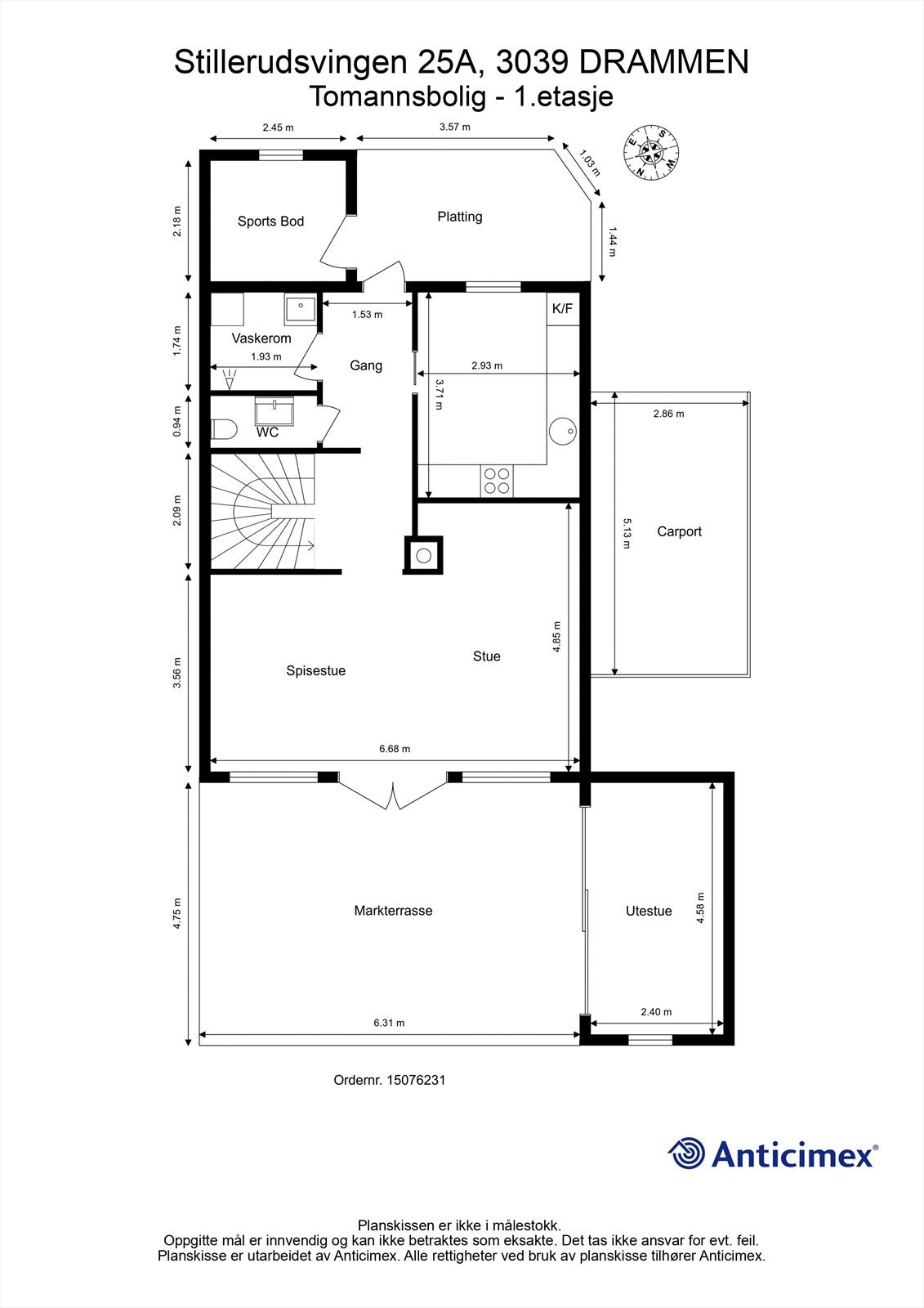 Plantegning - 1. etasje Galleribilde