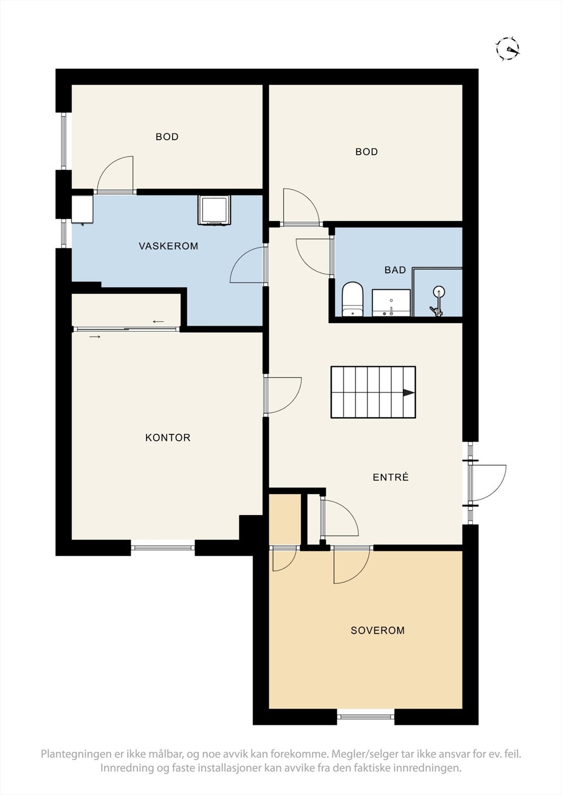 Plantegning - Underetasje. Galleribilde