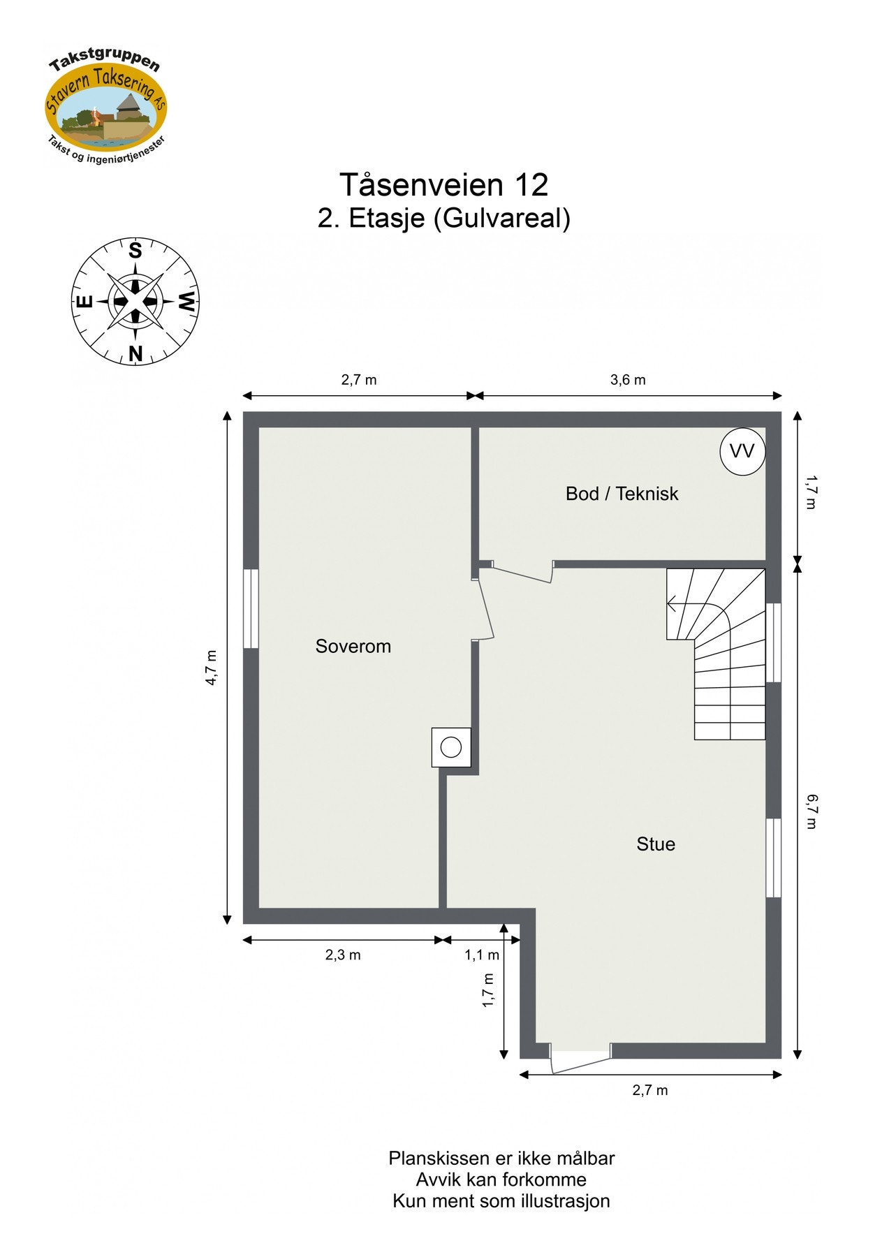 Plantegning 2. etasje. Galleribilde