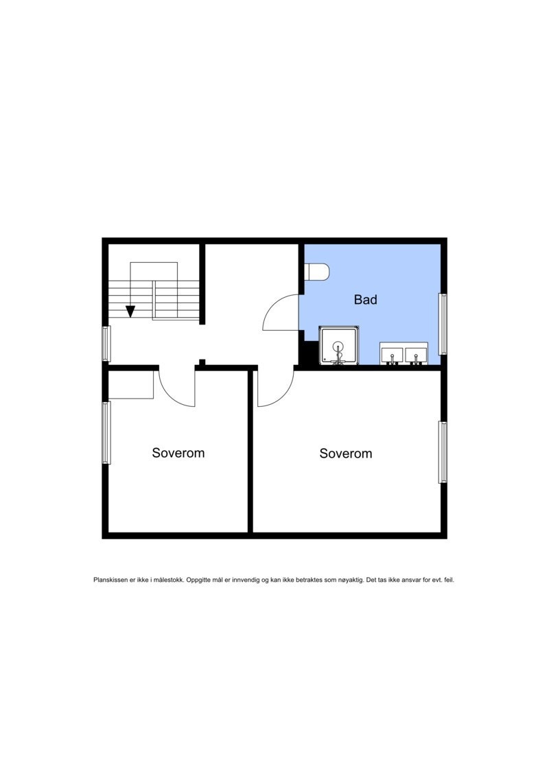 Plantegning 2. etasje Galleribilde