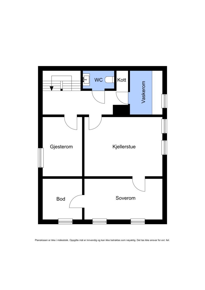 Plantegning underetasje Galleribilde