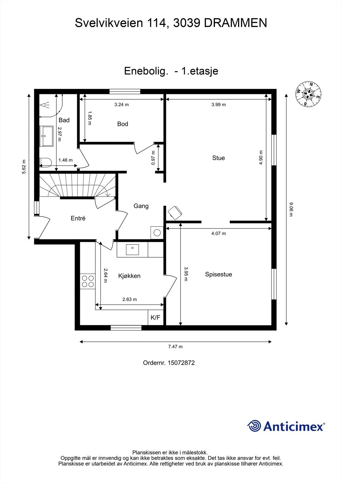 Plantegning - 1. etasje Galleribilde